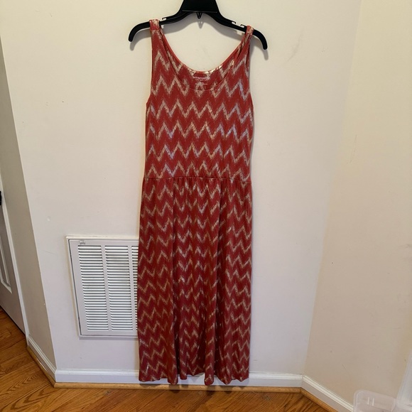 Soft Surroundings Alessandra Chevron maxi dress size medium - Picture 2 of 6